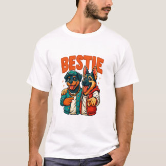 Hip hop Hund Besties Shirt for Friends t-shirt