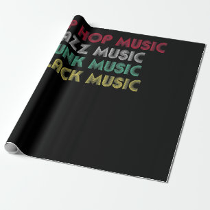 Hip hop Jazz Funk Black Music - Musikal, Kreativ Presentpapper