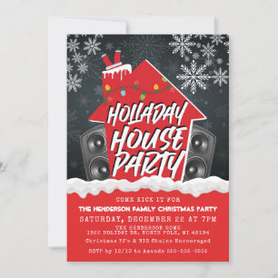 Hip Hop Jul Husfest Jul Inbjudningar