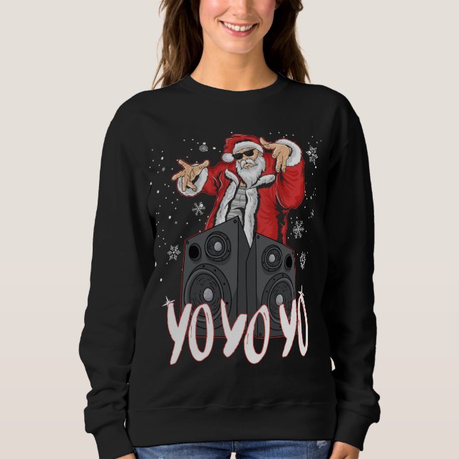 Hip hop Jultomten Gangster Rap juljul Du Y T Shirt (Framsida)