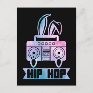 Hip Hop Kanin Musik Kanin Vykort