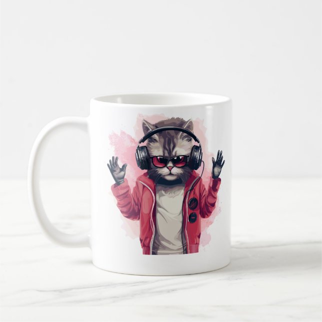 Hip hop Kattunge Kaffemugg (Vänster)
