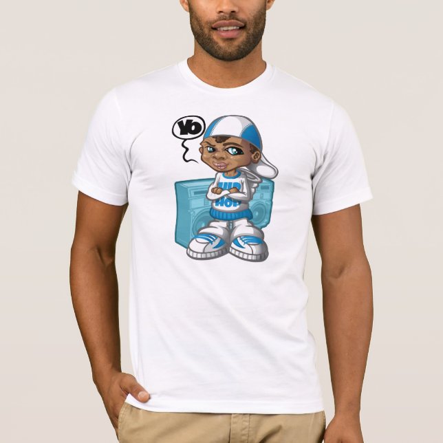 Hip-hop kid and boom-box tee shirt (Framsida)