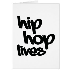 Hip hop Lives Hälsningskort