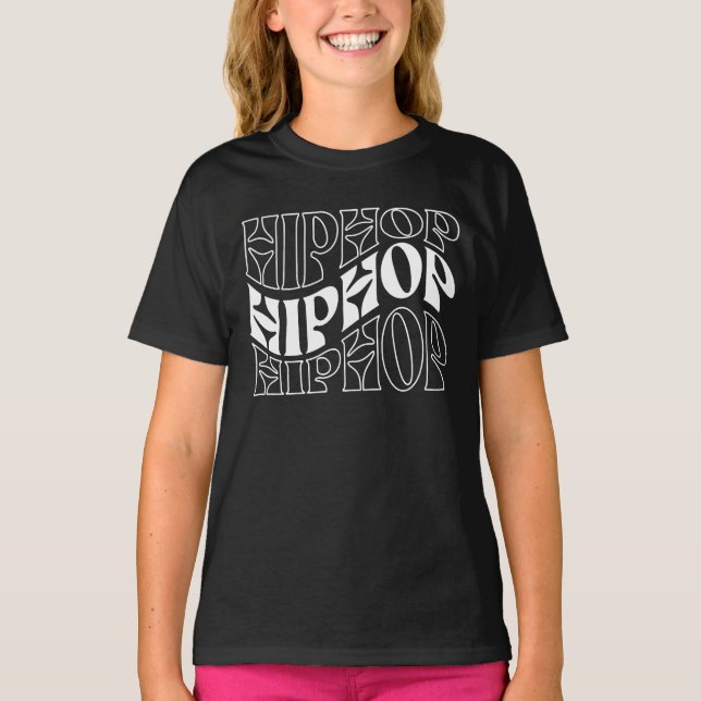 Hip Hop logodesign T Shirt (Framsida)