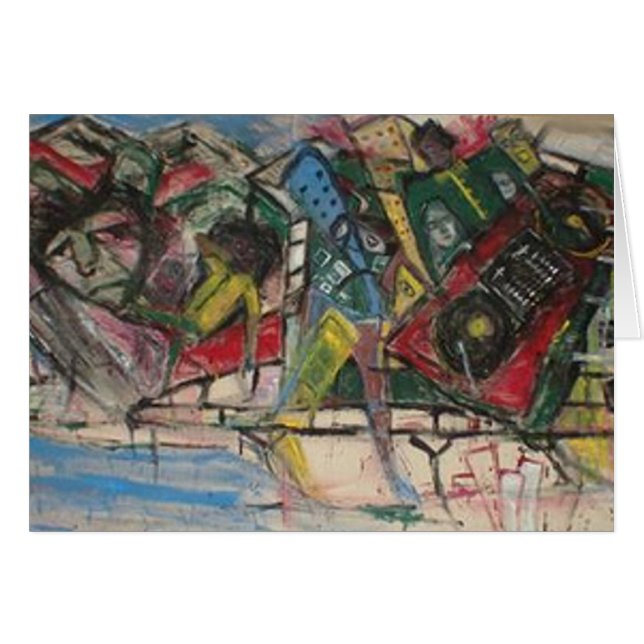 HIP HOP MURAL HÄLSNINGSKORT (Framsidan Horizontal)