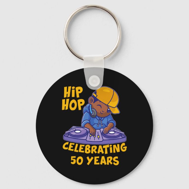 Hip hop Music 50-årsdag Black History Dj Da Nyckelring (Framsida)