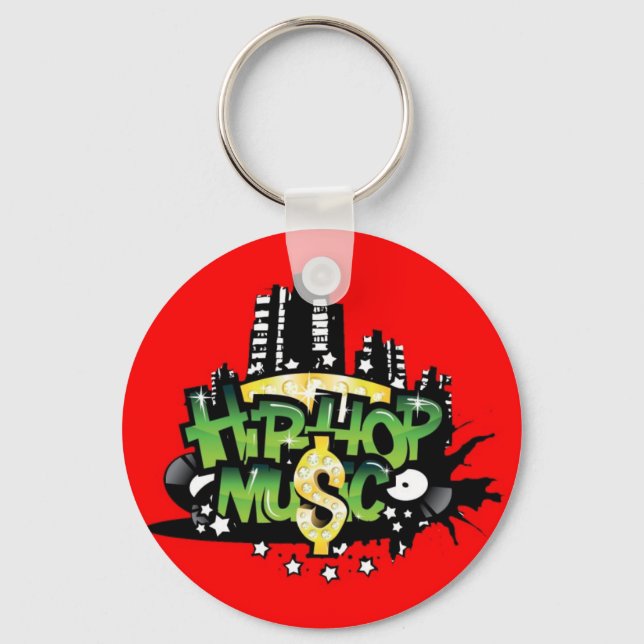 Hip hop Music Nyckelring (Framsida)