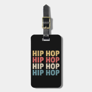Hip hop musik bagagebricka