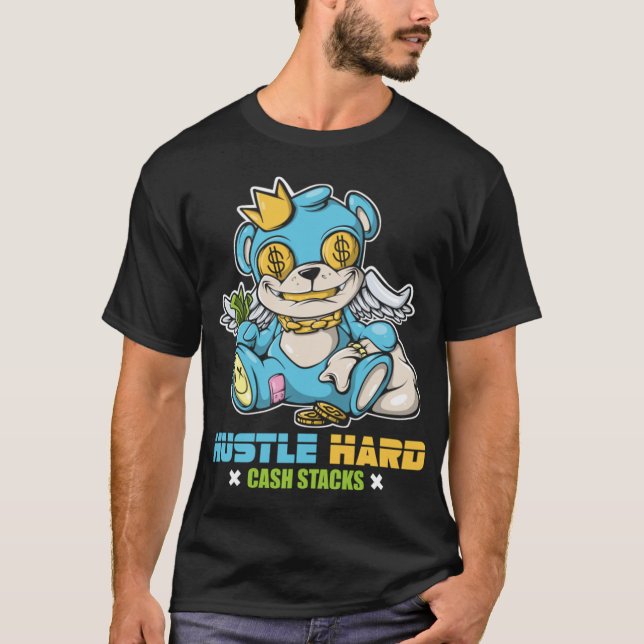 Hip hop Nalle Gang T-ShirtHip Skutt Nalle T Shirt (Framsida)