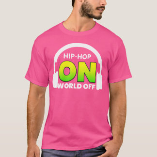 Hip hop på världsmarknaden utanför sjöfarten för R T Shirt