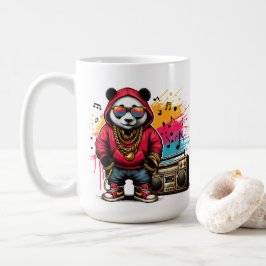 Hip hop Panda Groove: Hip hop Kaffemugg