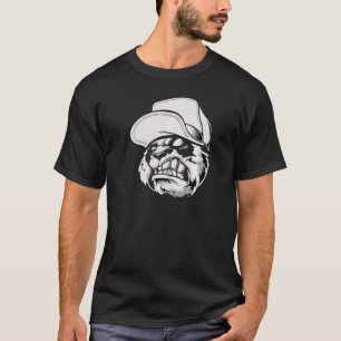 Hip hop Panda Guld Grill Gangster Graffiti Urban S T Shirt