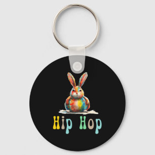 Hip Hop Påsk Rolig Påsk Kanin T Tröja Nyckelring