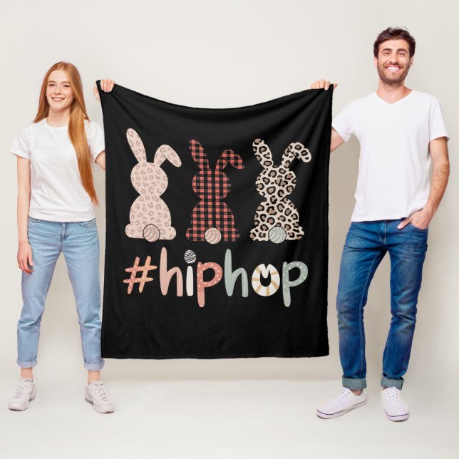 Hip Hop Påskhare Vår Liten Fleecefilt (På plats)