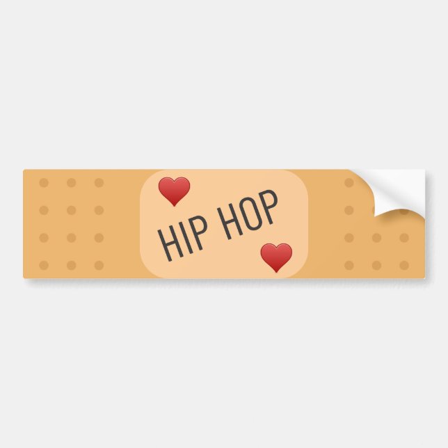 Hip hop Patch/bandaid, hip hop botar sår Bildekal (Framsidan)