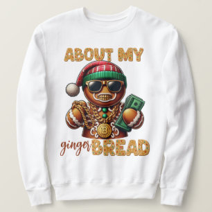 Hip hop Pepparkaksgubbe Funny Urban-jul Lång Ärmad Tröja