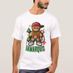 Hip hop Pepparkaksgubbe Swag jul T Shirt