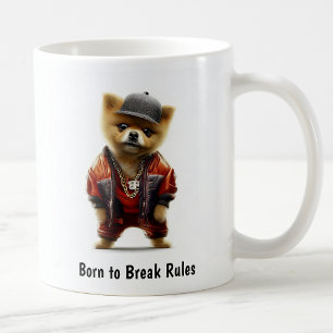 Hip Hop Pomeranian Thug Kaffemugg