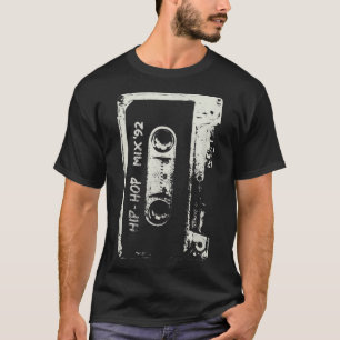 Hip hop Rap Mixtape Cassette DJ Retro 90s T Shirt