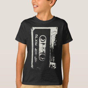 Hip hop Rap Mixtape Cassette DJ Retro 90s T Shirt