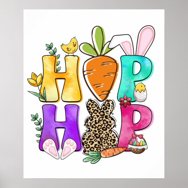 hip hop, retro, vintage poster (Framsidan)