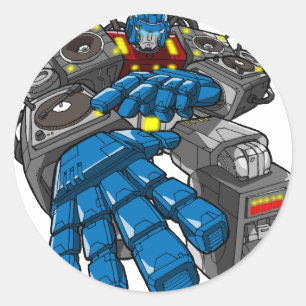 Hip hop Robot Runt Klistermärke