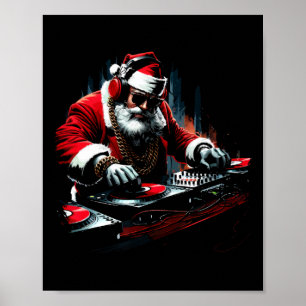 Hip hop Santa Dj Jul 1 Poster