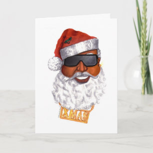 Hip hop Santa Helgkort