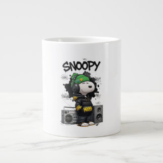 Hip-Hop Snoopy Urban Street Art Illustration Jumbo Mugg