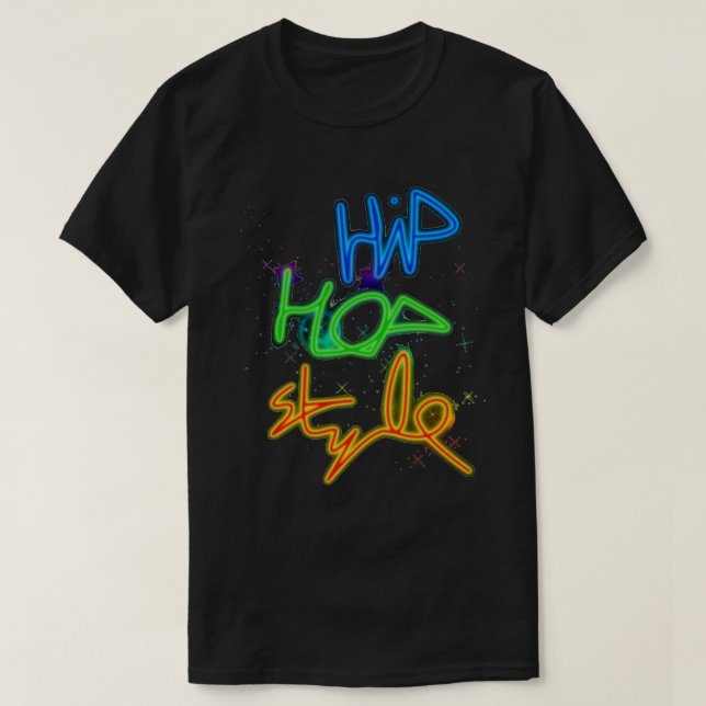 Hip hop Stil T Shirt (Design framsida)