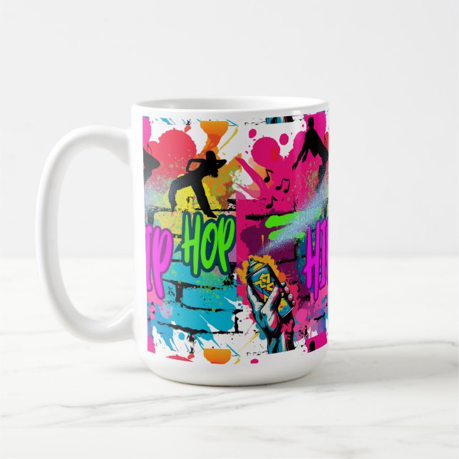  Hip-Hop Street Art  Kaffemugg (Vänster)