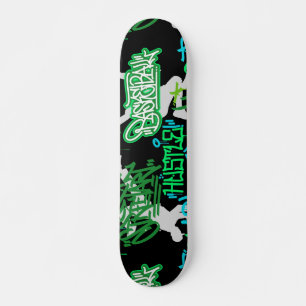 Hip hop Street Arts Mönster Black BG 2 Mini Skateboard Bräda 18,5 Cm