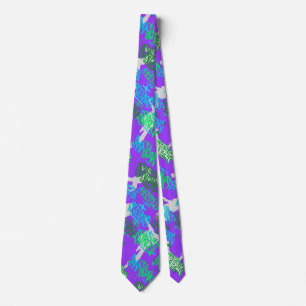 Hip hop Street Mönster B Lila BG Slips