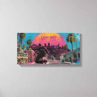 Hip-Hop Sunrise: Downtown LA Vibes Canvastryck