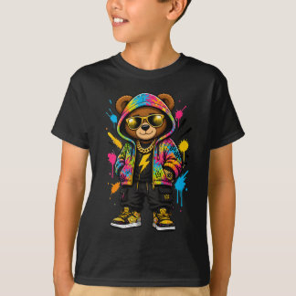 Hip Hop Teddybjörn Tröja | Cool Björn T-Shirt