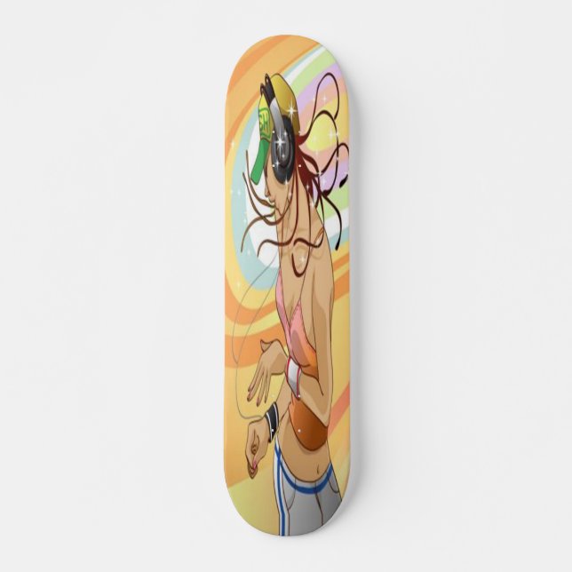 Hip Hop Tjej Skateboard (Framsida)