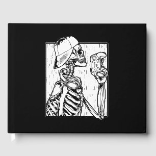 Hip hop Video Gamer Skeleton Boys Kids Halloween Gästböcker