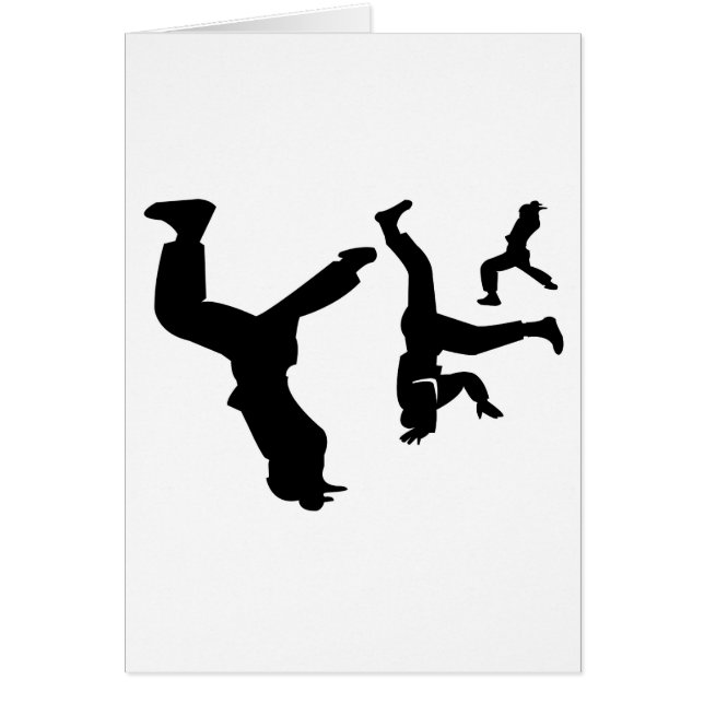 hip hopdansare hälsningskort (Framsidan)