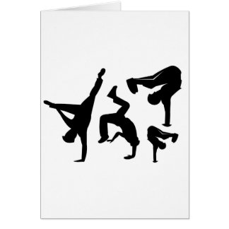 hip hopdansare hälsningskort