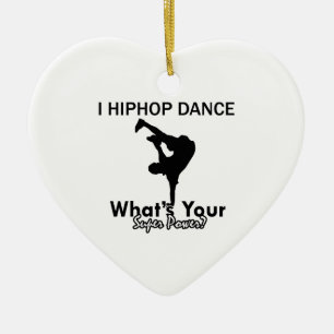Hip hopdansdesigner julgransprydnad keramik