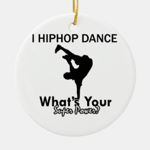 Hip hopdansdesigner julgransprydnad keramik
