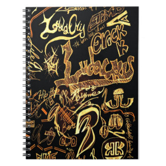Hip hopgrafittianteckningsbok anteckningsbok