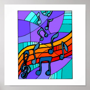 Hip hopmusikaffisch upp till 15x15 poster
