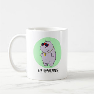 Hip-Hopotamus Funny Hippo Pun Kaffemugg