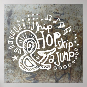 Hip hopöverhopphopp 2B Poster