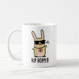 Hip Hopper Funny Bunny Rabbit Pun Kaffemugg