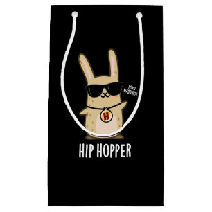 Hip Hopper Funny Bunny Rabbit Pun Mörk BG