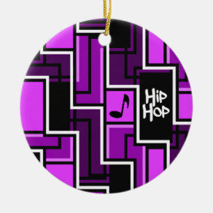 Hip hopprydnad, anpassade julgransprydnad keramik