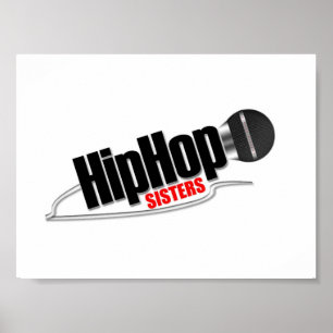 HIP HOPSYSTERLOGOTYP POSTER